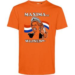 T-shirt MAXIMAal Wijnen | Koningsdag kleding | oranje t-shirt | Oranje | maat XL